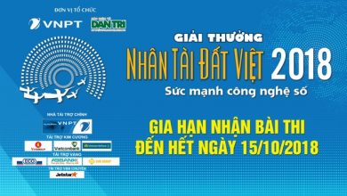 Gia hạn thời gian nộp bài dự thi Giải thưởng Nhân tài Đất Việt 2018